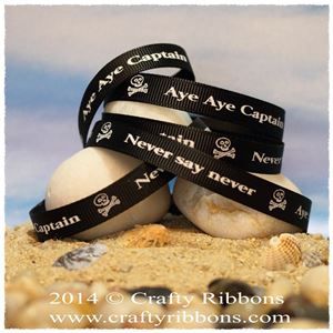 Pirate Ribbons - Aye Aye Black